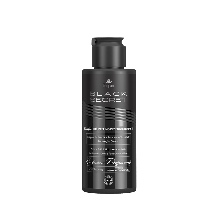 BLACK SECRET SOLUÇÃO PRÉ-PEELING DESENGORDURANTE 120ML